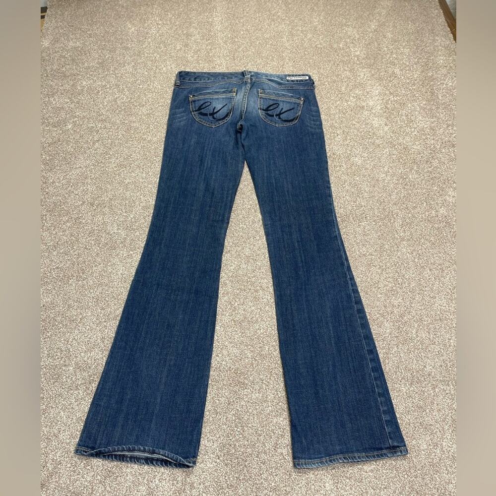 Express womens Stella bootcut jeans sz 6L low rise mid wash blue jeans Y2K retro